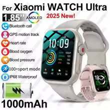 2025 New For Xiaomi Smart Watch Men Women 1.85 - Inch HD AMOLED Full Touch Screen IP68 Waterproof Bluetooth Call SmartWatch Man - vistorahub