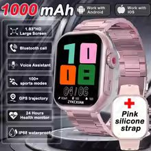2025 New For Xiaomi Smart Watch Men Women 1.85 - Inch HD AMOLED Full Touch Screen IP68 Waterproof Bluetooth Call SmartWatch Man - vistorahub