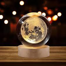 3D Crystal Ball Lamp - LED Night Light for Home & Gift - vistorahub