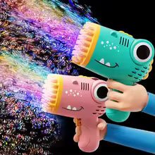 40 Hole Dinosaur Bubble Handheld Bubble Machine, Electric Bubble Gun Outdoor Wedding Party Toy(without Bubble Water) - vistorahub