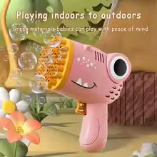 40 Hole Dinosaur Bubble Handheld Bubble Machine, Electric Bubble Gun Outdoor Wedding Party Toy(without Bubble Water) - vistorahub
