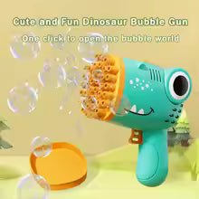 40 Hole Dinosaur Bubble Handheld Bubble Machine, Electric Bubble Gun Outdoor Wedding Party Toy(without Bubble Water) - vistorahub