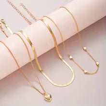 54 Pcs/Set Vintage Elegant Pearl Earrings Ring Heart Pendant Necklace Bracelet For Women Boho Daily Wear Jewelry Set Gifts 2024 - vistorahub