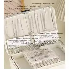 54 Pcs/Set Vintage Elegant Pearl Earrings Ring Heart Pendant Necklace Bracelet For Women Boho Daily Wear Jewelry Set Gifts 2024 - vistorahub