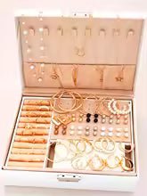 86pcs/Set Elegant Pearl Earrings Multi - Layered Necklace Ear Studs Rings 4 - In - 1 Jewelry Set For Women Daily Wear Gift (No Box) - vistorahub