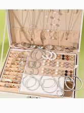 86pcs/Set Elegant Pearl Earrings Multi - Layered Necklace Ear Studs Rings 4 - In - 1 Jewelry Set For Women Daily Wear Gift (No Box) - vistorahub