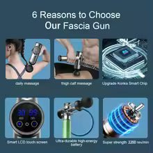 99 Level Massage Gun Fascia Deep Muscle Relax Body Neck Massager Electric Fitness Equipment Noise Reduction Male Female - vistorahub