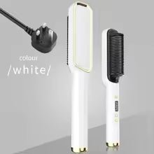 Electric Hot Comb Multifunctional Straight Hair Straightener Comb Negative Ion Anti - Scalding Styling Tool Straightening Brush - vistorahub