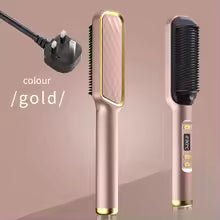 Electric Hot Comb Multifunctional Straight Hair Straightener Comb Negative Ion Anti - Scalding Styling Tool Straightening Brush - vistorahub