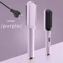 Electric Hot Comb Multifunctional Straight Hair Straightener Comb Negative Ion Anti - Scalding Styling Tool Straightening Brush - vistorahub