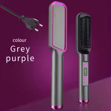 Electric Hot Comb Multifunctional Straight Hair Straightener Comb Negative Ion Anti - Scalding Styling Tool Straightening Brush - vistorahub