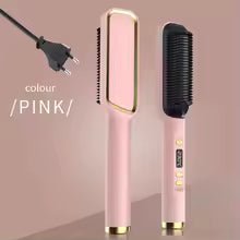 Electric Hot Comb Multifunctional Straight Hair Straightener Comb Negative Ion Anti - Scalding Styling Tool Straightening Brush - vistorahub