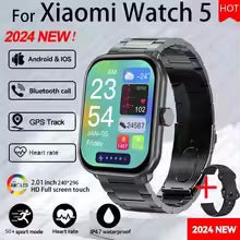 For Xiaomi Watch 5 Global Version Men Women HD AMOLED Display Heart Rate Bluetooth Call GPS Track Waterproof Sports Smart Watch - vistorahub
