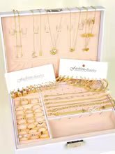 New 57 Pcs/Set Fashion Jewelry Sets For Women Metal Wide Face Earrings Necklaces Bracelets Ankles Rings Combinations Set Jewelry - vistorahub