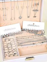 New 57 Pcs/Set Fashion Jewelry Sets For Women Metal Wide Face Earrings Necklaces Bracelets Ankles Rings Combinations Set Jewelry - vistorahub