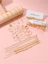 New 57 Pcs/Set Fashion Jewelry Sets For Women Metal Wide Face Earrings Necklaces Bracelets Ankles Rings Combinations Set Jewelry - vistorahub