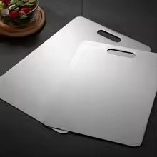 Stainless Steel Thickened Cutting Board Antibacterial Mildew - proof Kneading Dough Board Kitchen Fruit vegetable Cutting Board - vistorahub