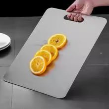 Stainless Steel Thickened Cutting Board Antibacterial Mildew - proof Kneading Dough Board Kitchen Fruit vegetable Cutting Board - vistorahub